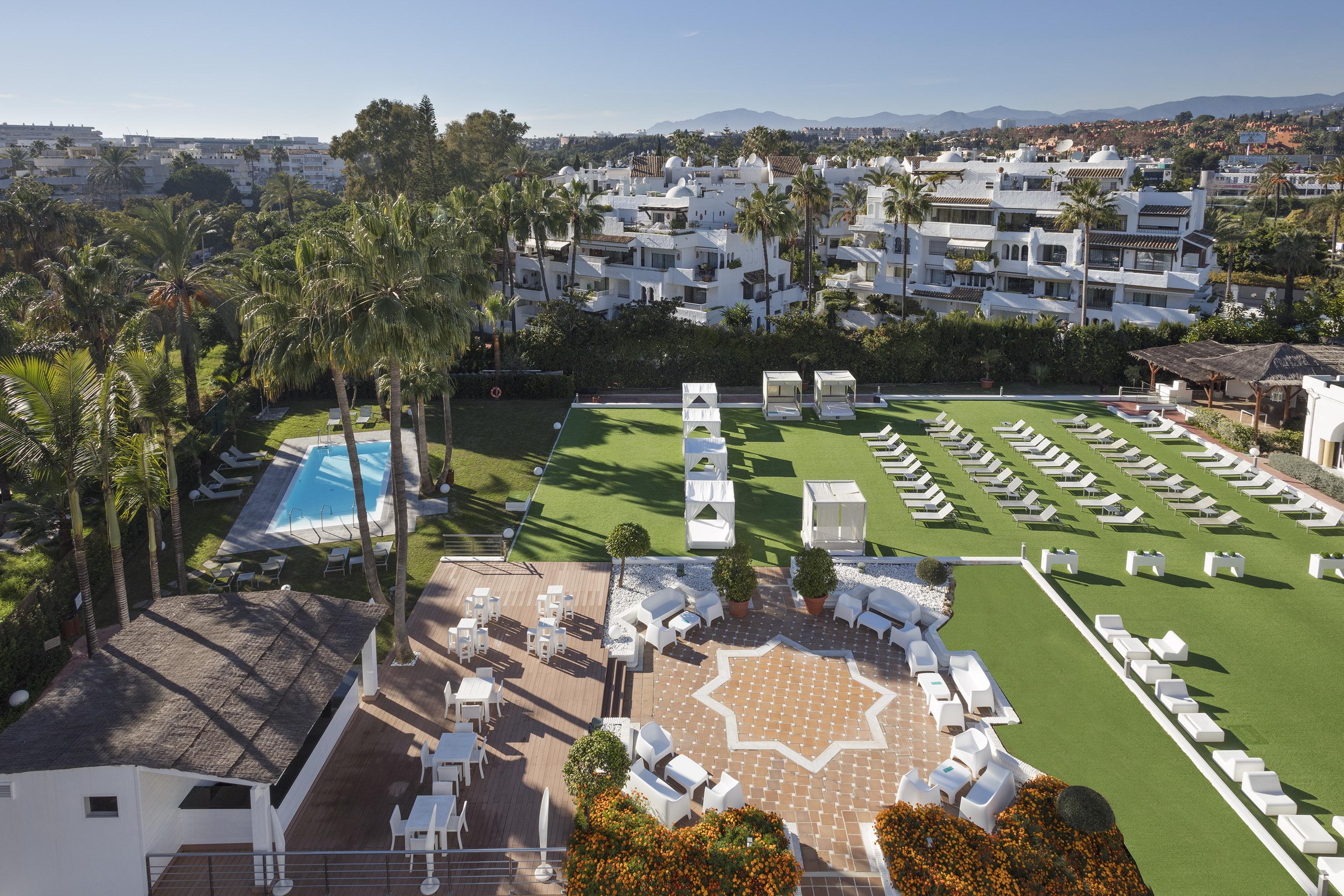 Me Marbella Hotel Exterior photo Aerial view of the hotel
